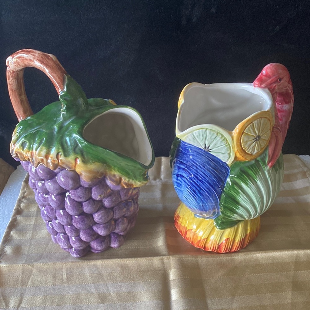 Hand Painted Jugs from Italy